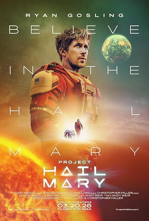 Poster film Proiectul Hail Mary (2026) (2026) - unul dintre cele mai bune filme noi